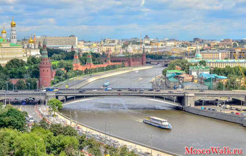 Вид на Москву со смотровой площадки