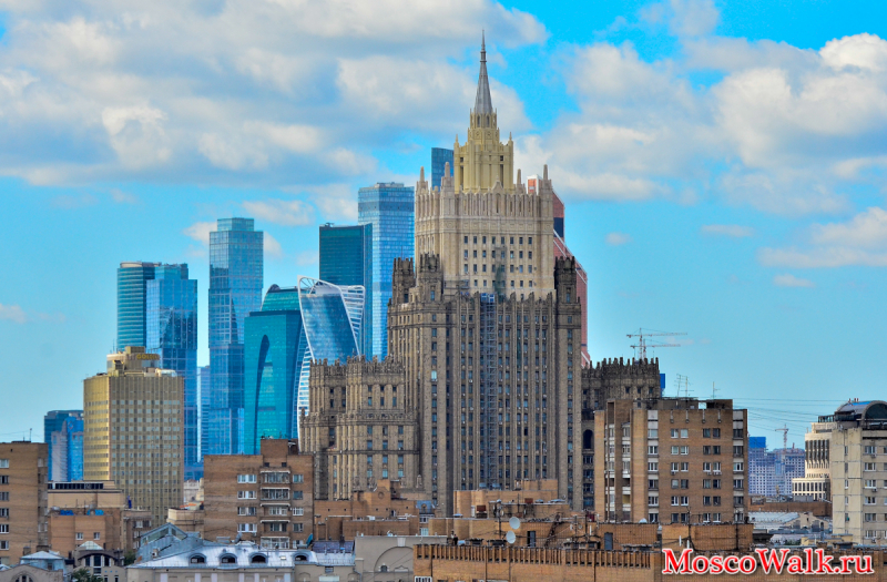 Москва-Сити со смотровой площадки