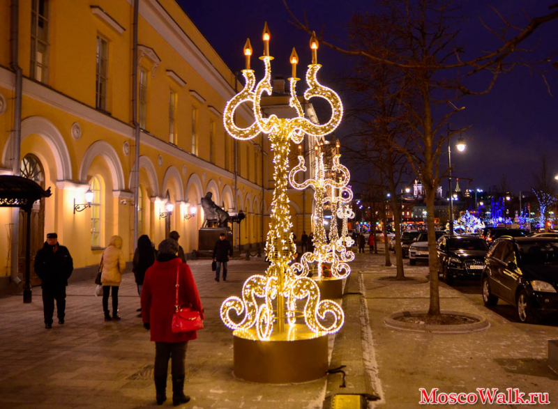 крашение Москвы в рамках Путешествие в Рождество