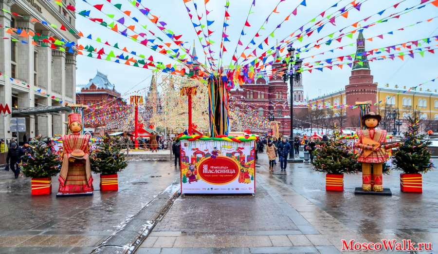 фестиваль «Московская Масленица» на Манежной площади 