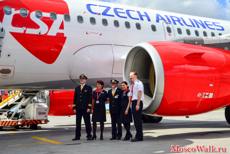 Экипаж самолета CSA - Czech Airlines