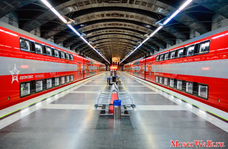 двухэтажный поезд Аэроэкспресс Внуково - Киевский вокзал