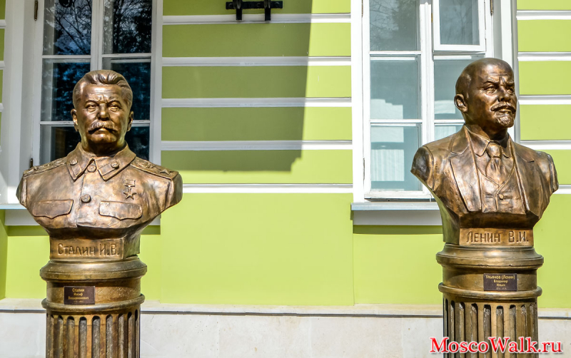 Бюст Ленина и Сталина
