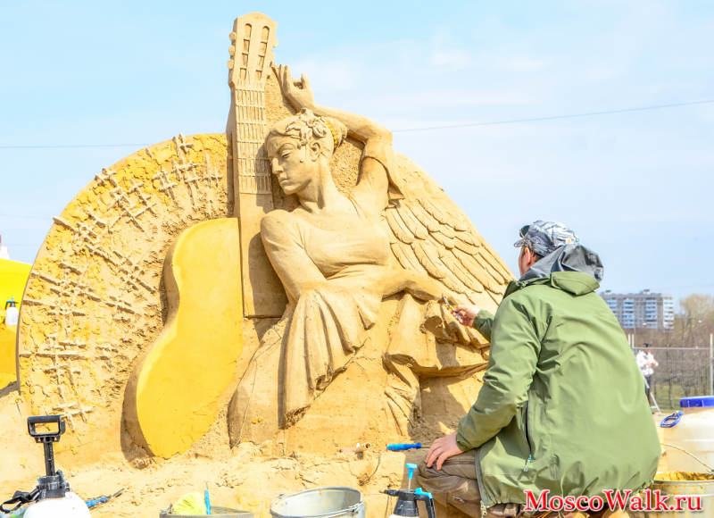  чемпионат по скульптуре из песка в Москве