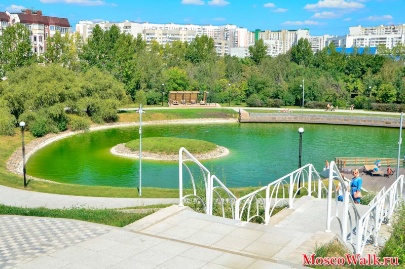 купание в пруду Братиславский парк