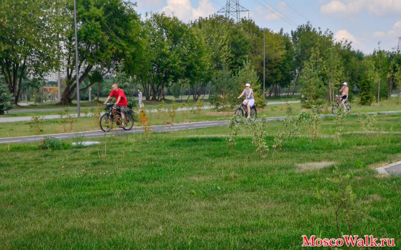 вело прогулка парк Братеевская пойма