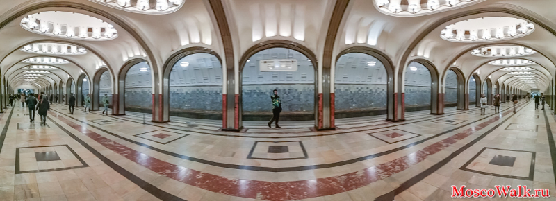 Панорама станции Маяковская