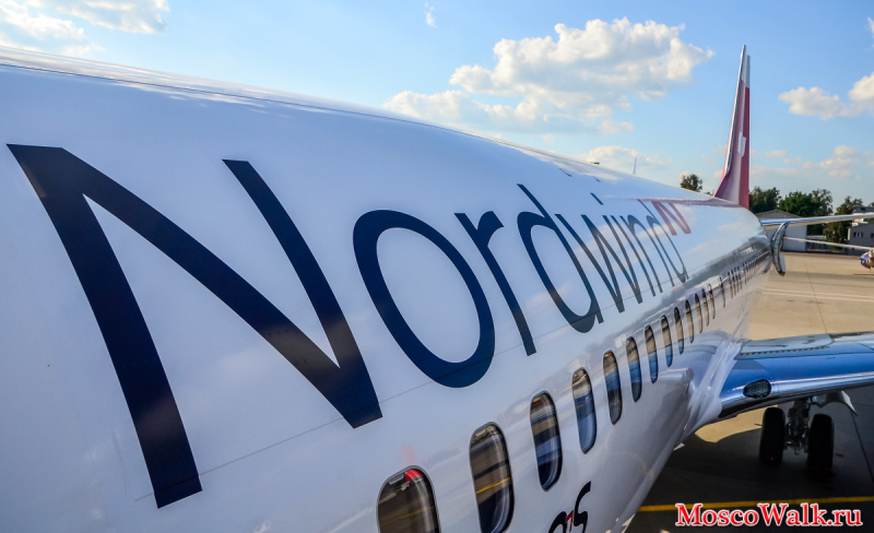 Шереметьево самолет Boeing Авиакомпании Nordwind