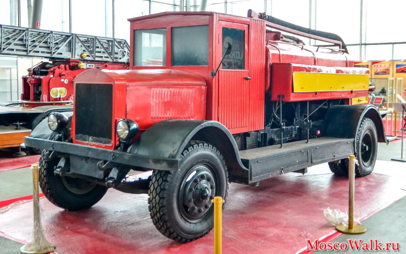 коллекция пожарных автомобилей в Сокольниках