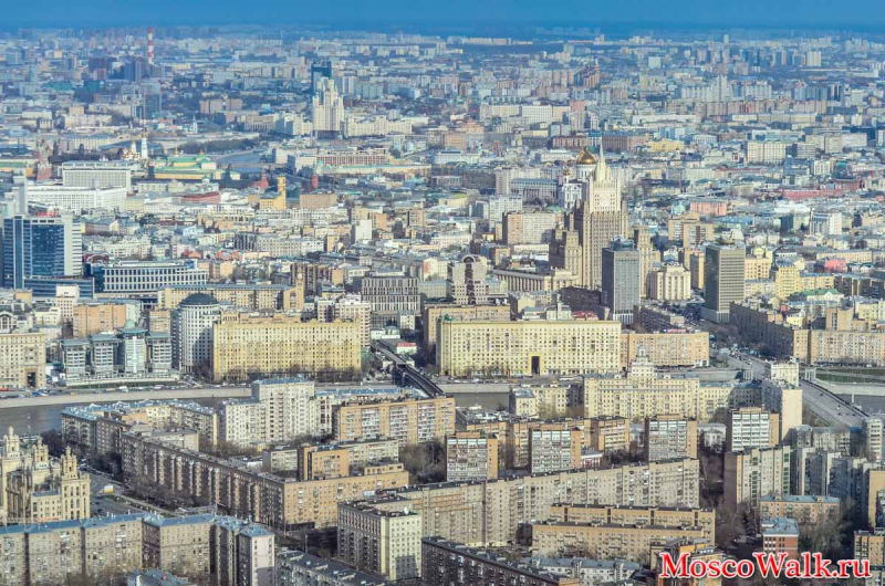 вид на Москву с углом обзора в 360 градусов