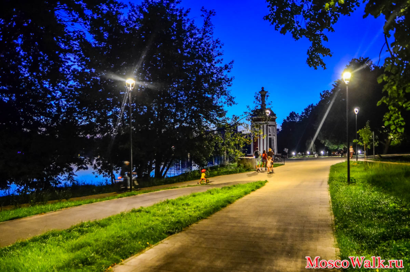 подсветка в парке Михалково