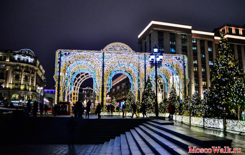 новогодняя Москва в центре