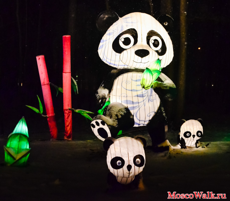 светящиеся панды
