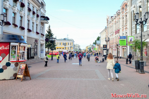 Пешеходная улица в Нижнем Новгороде