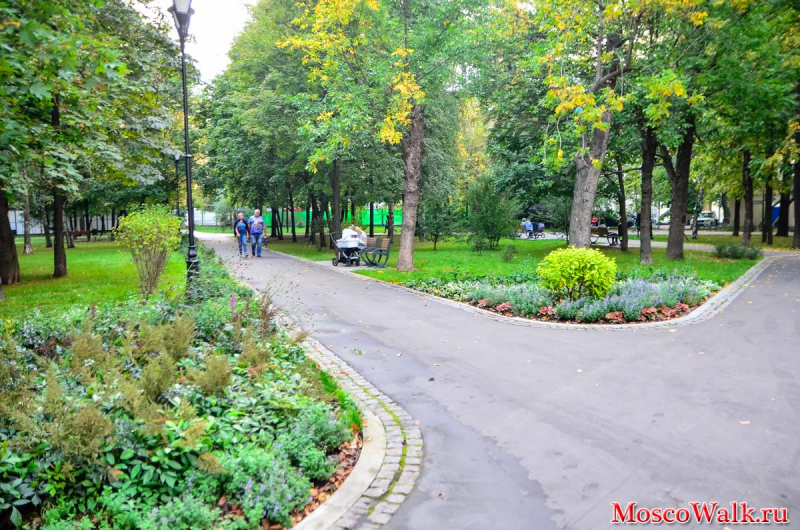Прогулка по парку Новослободский