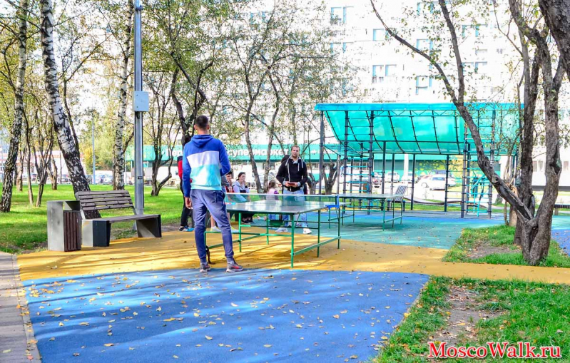 столы для пинг-понга в парках Москвы