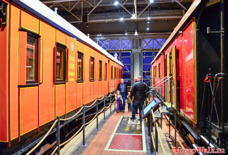 вагоны в музее железных дорог