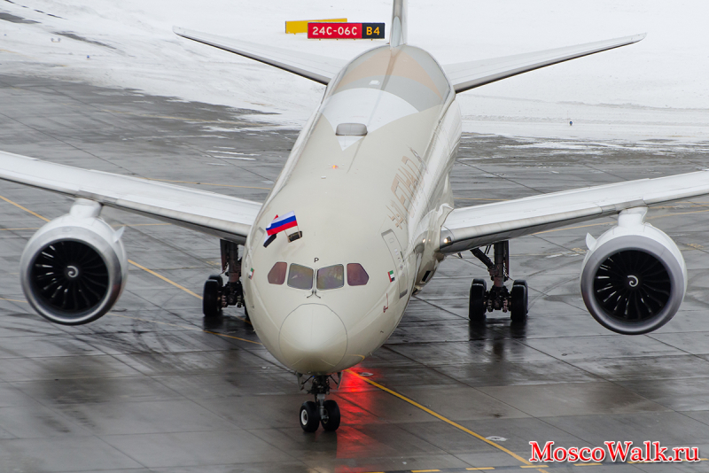 Встреча Etihad Airways в аэропорту Шереметьево