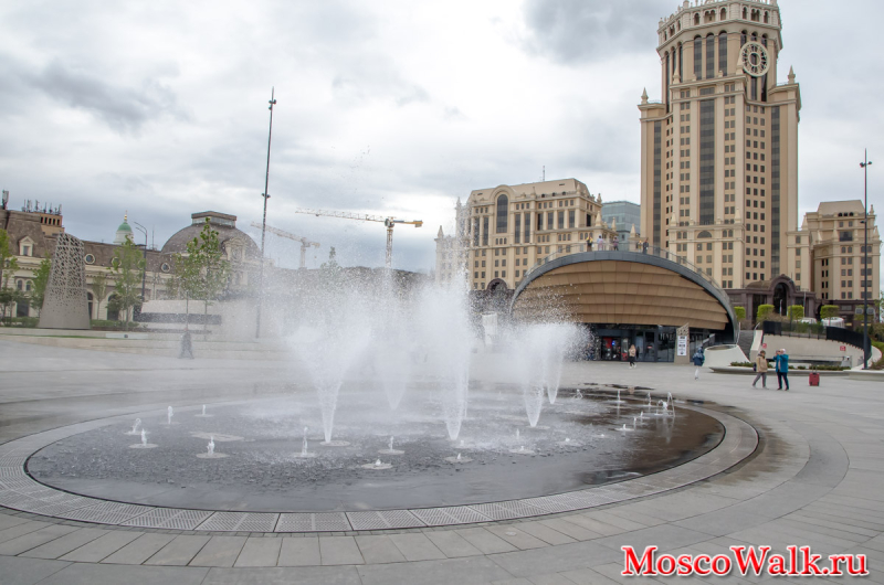 музыкальный фонтан на Павелецкой площади