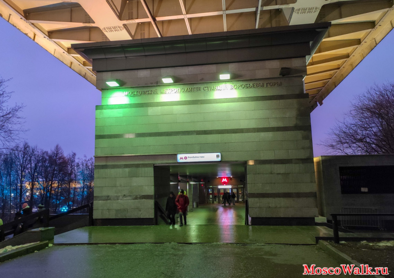 Новый наземный вестибюль станции Воробьевы горы