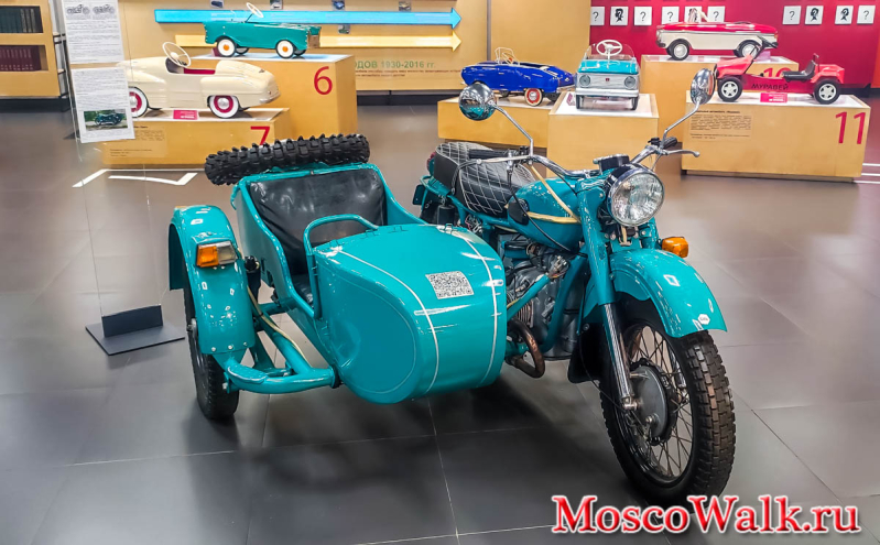 мотоцикл урал в музее педальных автомобилей