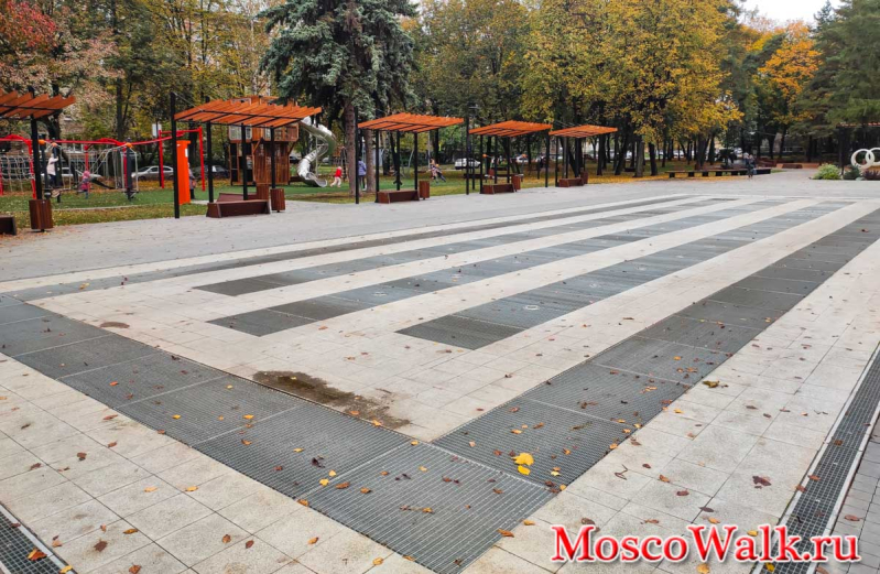 Сухой фонтан сквер ДК Москворечье
