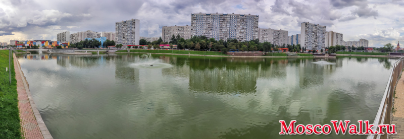 панорама Братеевского пруда