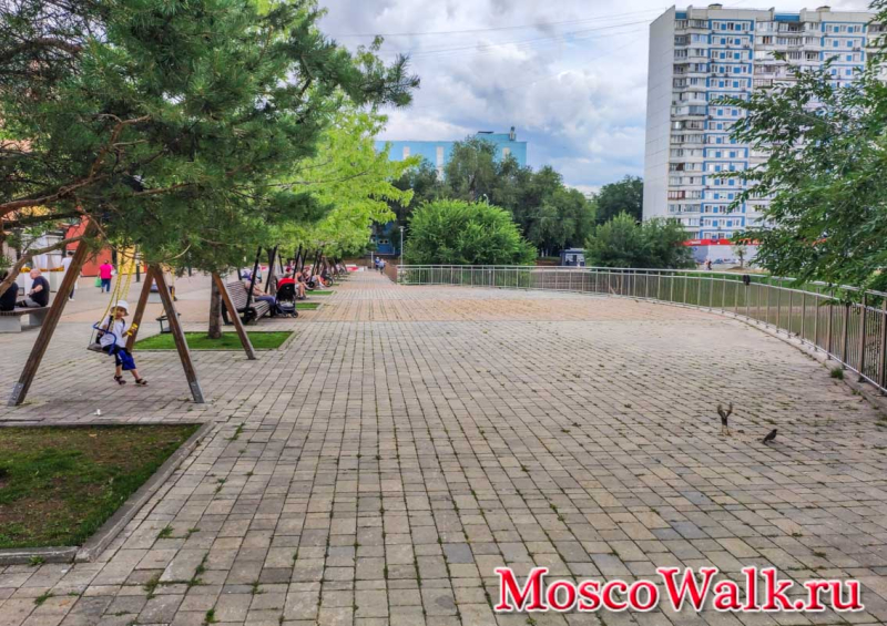 прогулочная зона в Братеево