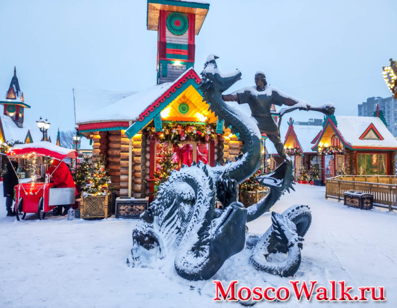 прогулка по площадке фестиваля Зима в городе метро Алма-Атинская