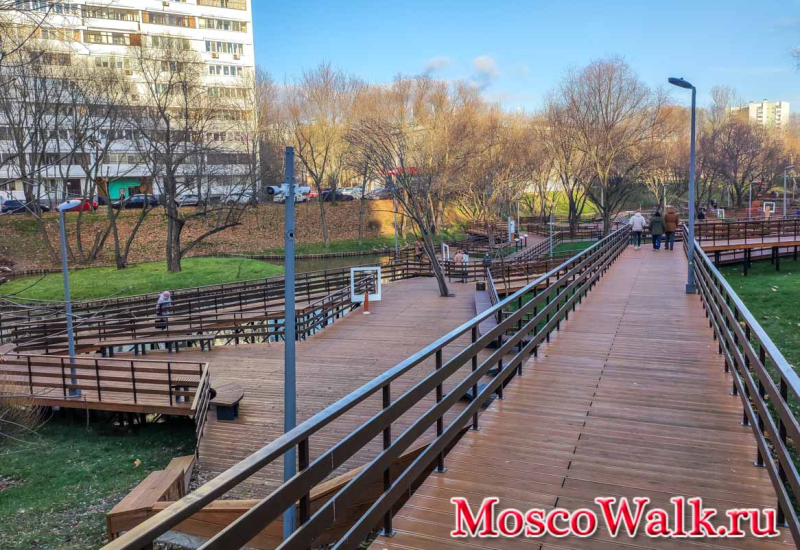 Настилы на Варшавском пруду