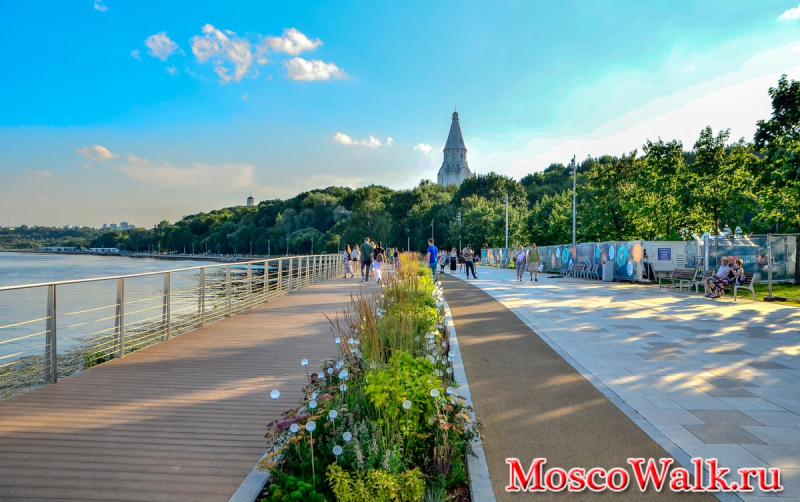 новая набережная в парке Коломенское