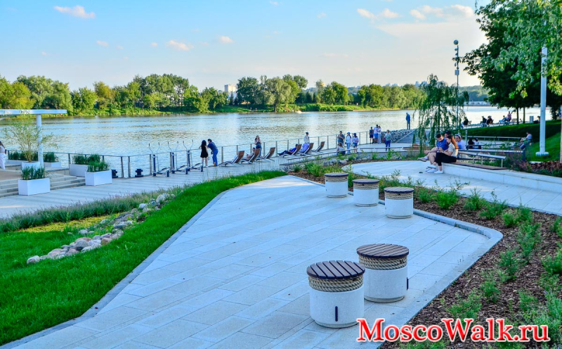 погулка по новой набережной в Коломенском