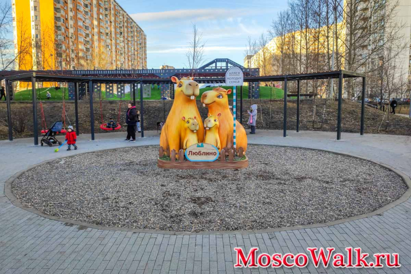 Люблино семья капибар